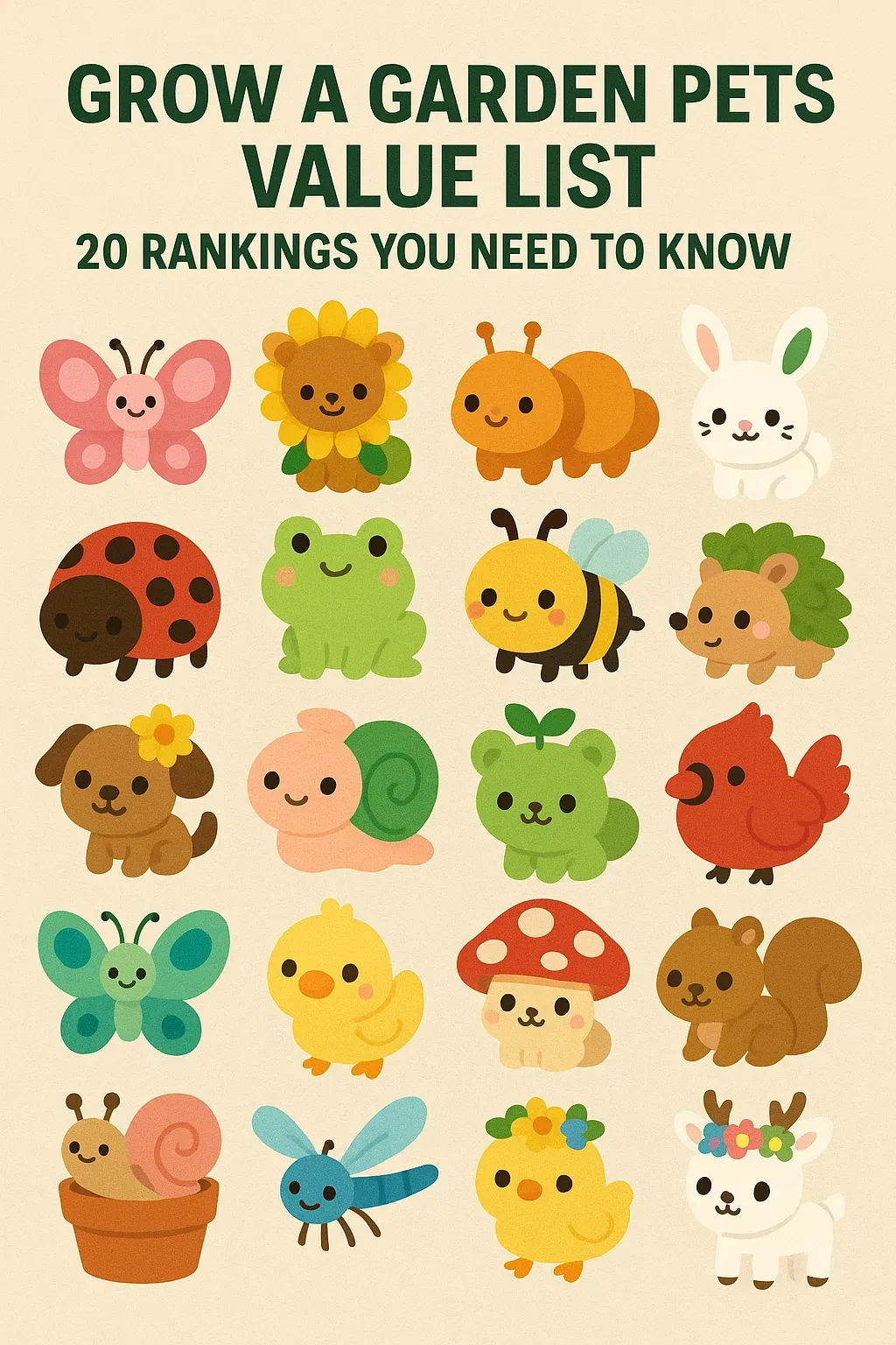 Grow A Garden Pets Value List: 20 Rankings You Need to Know