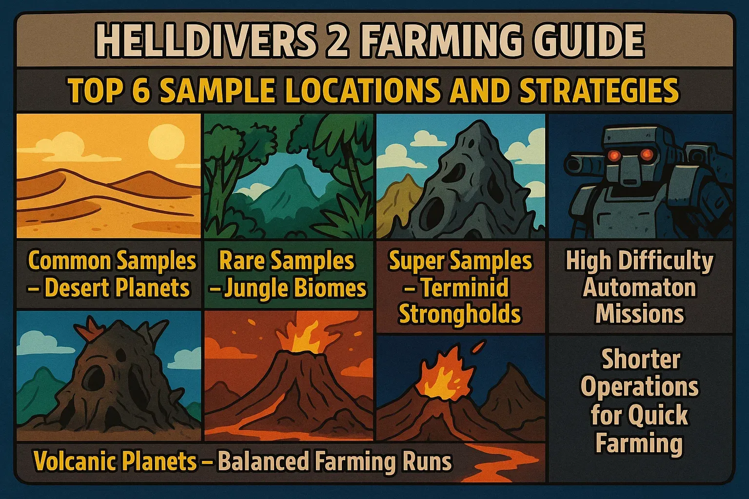 Helldivers 2 Farming Guide: Top 6 Sample Locations and Strategies