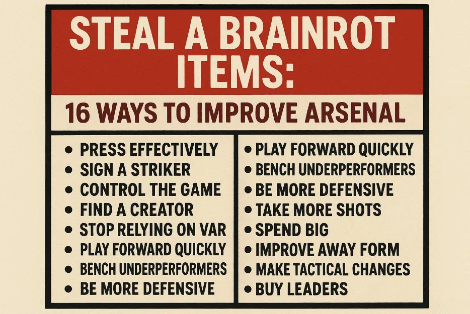 Steal a Brainrot Items: 16 Ways to Improve Arsenal