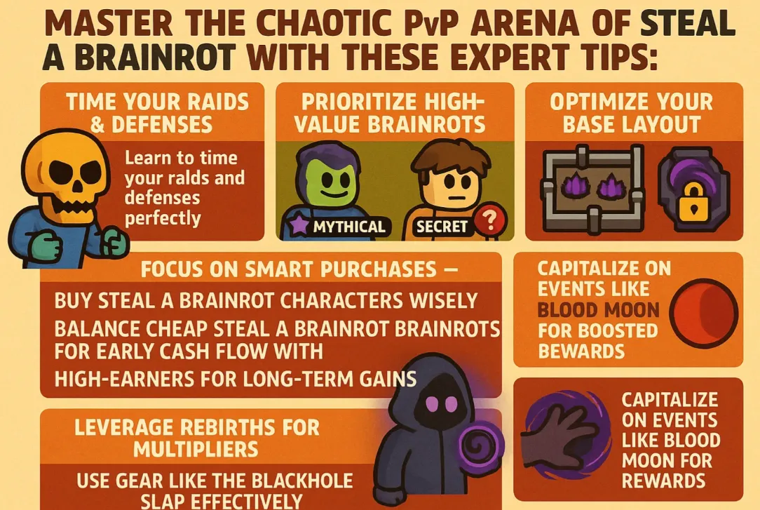 Tips for Steal A Brainrot PvP Arena Success