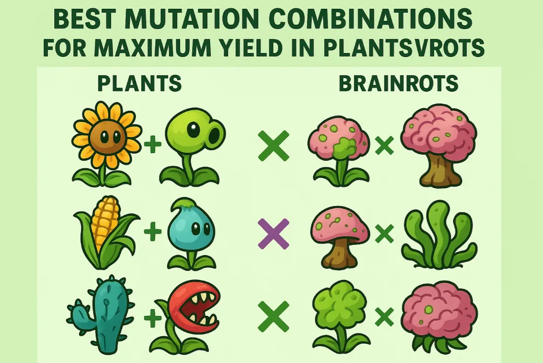 Best Mutation Combinations for Maximum Yield in Plants Vs Brainrots