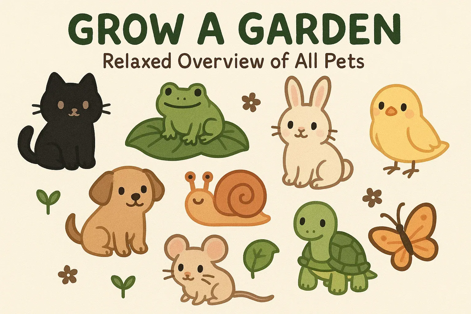 Grow A Garden: Relaxed Overview of All Pets
