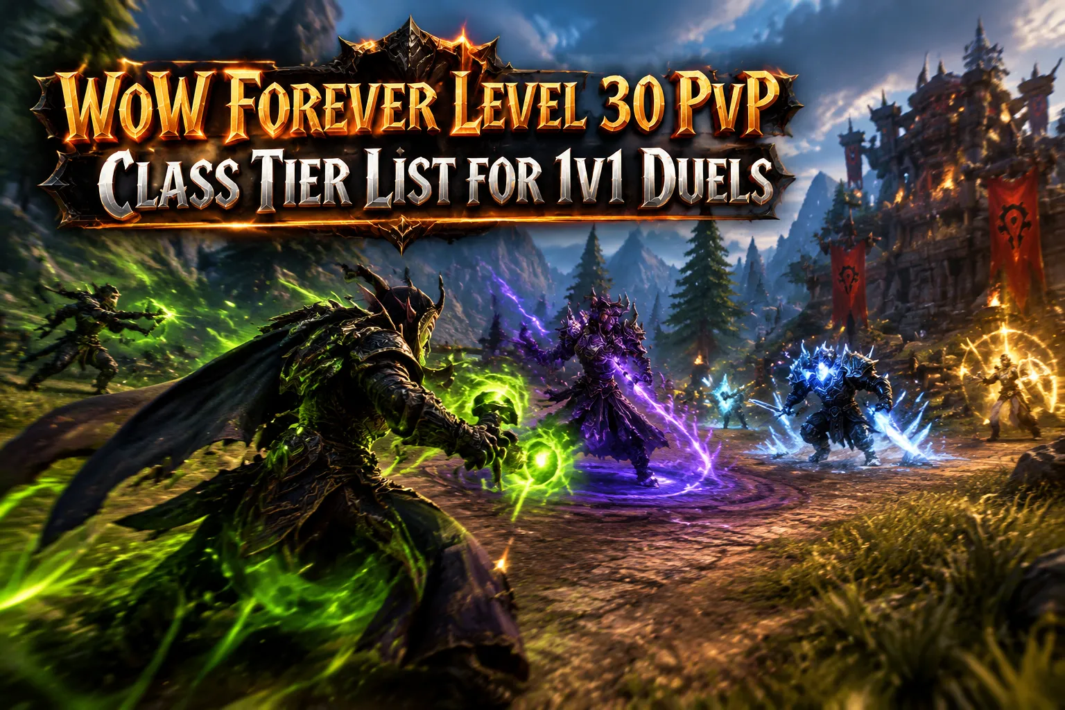 WoW Forever Level 30 PvP Class Tier List for 1v1 Duels